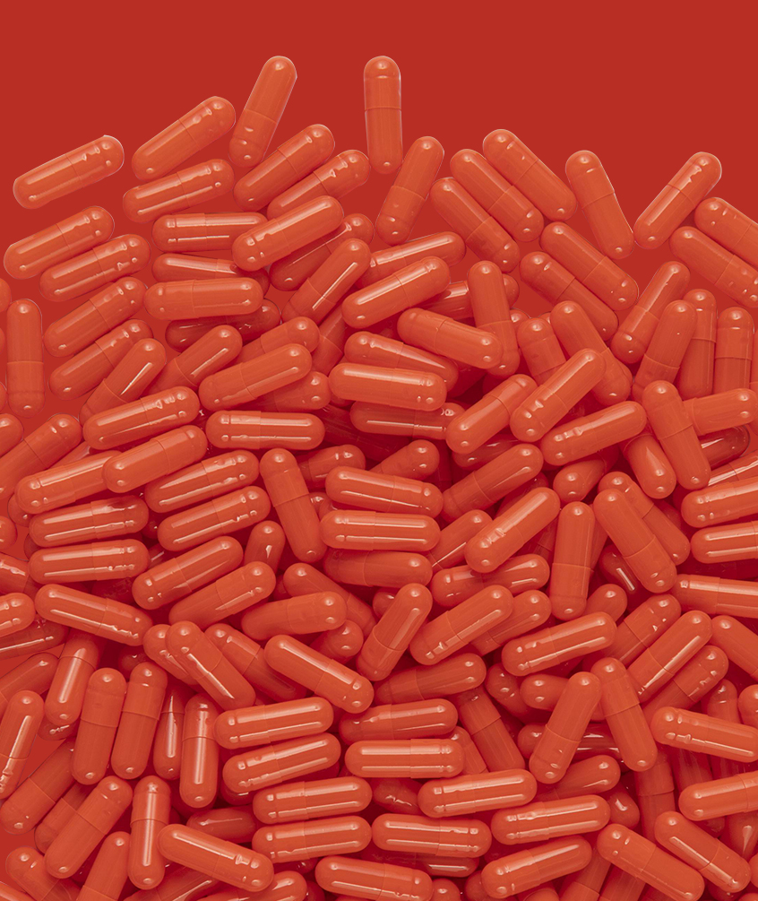 Customed Whole orange 00# 00#el 0# 0#el 1# 1#el 2# 3# 4# 5# Gelatin hollow capsule