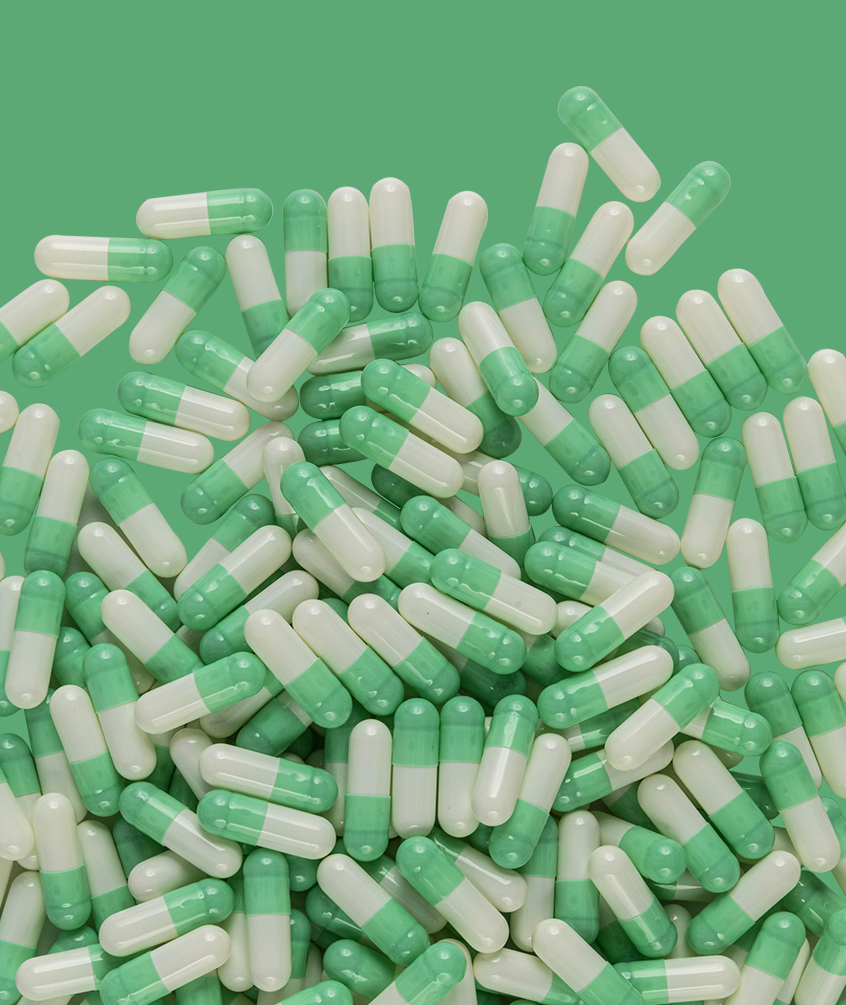 Customed Green and white 00# 00#el 0# 0#el 1# 1#el 2# 3# 4# 5# Gelatin hollow capsule